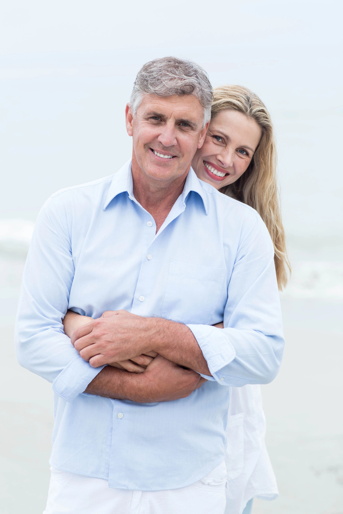 Couple hugging each other - Healthy Sex Life concept